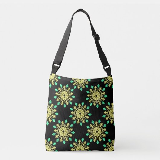 Sac Ajustable Fleur de néon jaune et vert (Devant)