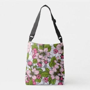 Sac Ajustable Fleur de pomme sur blanc