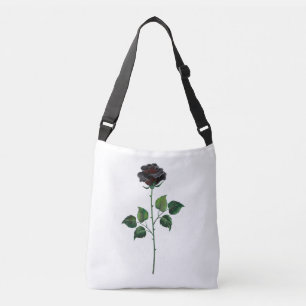 Sac Ajustable Fleur de rose noire