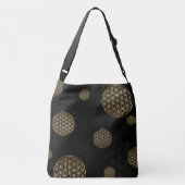 Sac Ajustable Fleur de vie or & noir (Dos)