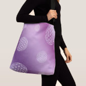 Sac Ajustable Fleur de vie violet & rose (De près)