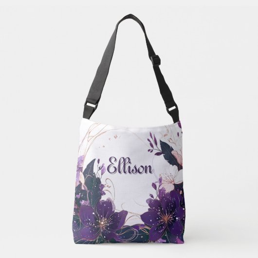 Sac Ajustable Fleur de violet mystique (Devant)