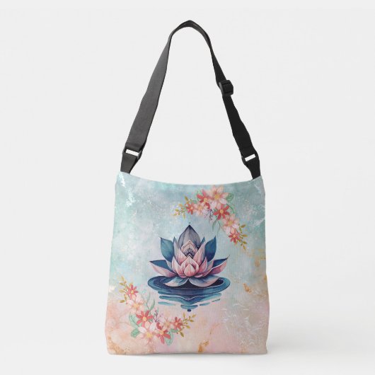 Sac Ajustable Fleur decorative de pureté inspirée du lotus (Devant)