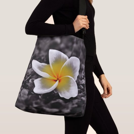 Sac Ajustable Fleur d'Hawaï de Frangipani de Plumeria (De près)