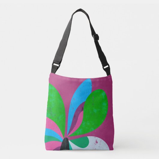 Sac Ajustable Fleur éclatante de couleur – Conception florale gr (Devant)