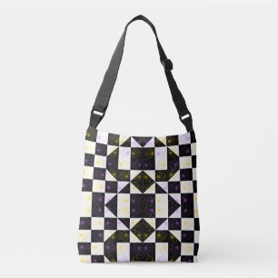 Sac Ajustable fleur en Monochrome motif de contrôle esthétique