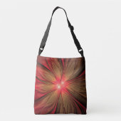 Sac Ajustable Fleur fractale de fansy rouge (Dos)