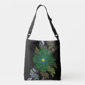 Sac Ajustable Fleur fractale verte  (Dos)