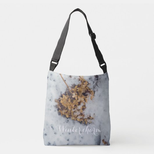Sac Ajustable Fleur Hortensia sur la neige (Devant)