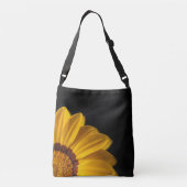 Sac Ajustable Fleur jaune sur arrière - plan noir (Dos)