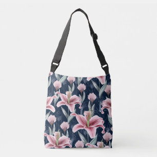 Sac Ajustable Fleur Lilly Rose Motif sans couture.