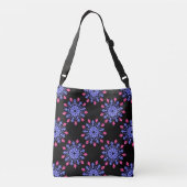 Sac Ajustable Fleur néon bleue et rouge (Dos)