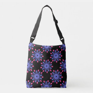 Sac Ajustable Fleur néon bleue et rouge