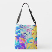 Sac Ajustable Fleur pastel abstrait moderne (Dos)