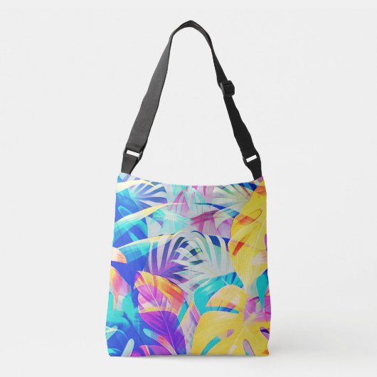 Sac Ajustable Fleur pastel abstrait moderne (Devant)