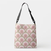 Sac Ajustable Fleur rétro Sunrise - rose et marron (Dos)