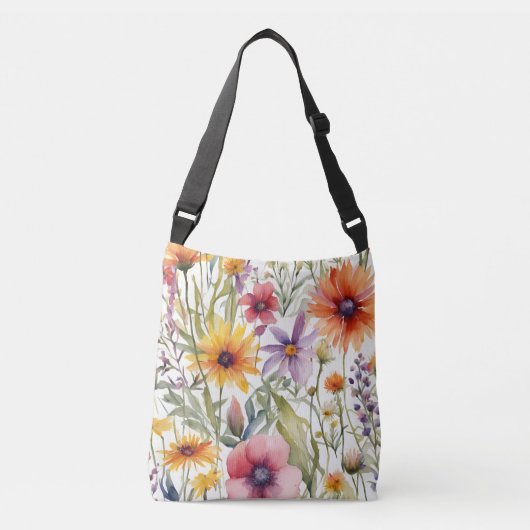 Sac Ajustable Fleur sauvage coloré (Devant)