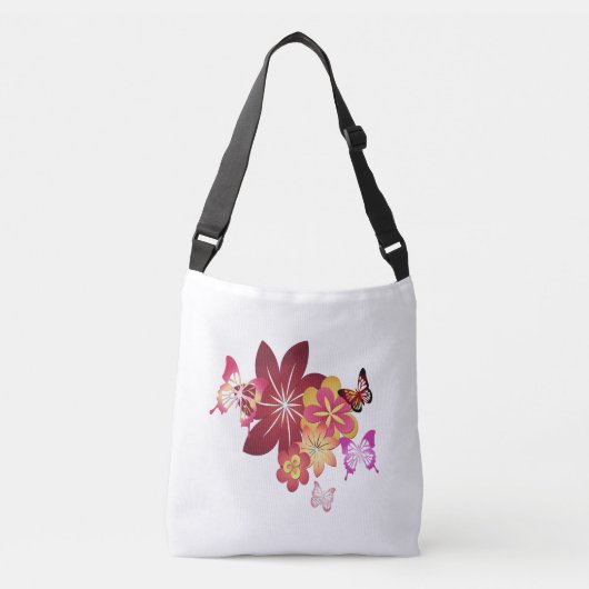 Sac Ajustable Fleurit des papillons de n (Devant)