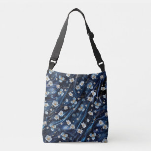 Sac Ajustable Fleurs abstraites blanches et dorées sur Simmery B