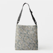 Sac Ajustable fleurs abstraites gris doré sans soudure + vos idé (Dos)