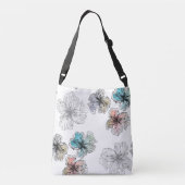 Sac Ajustable Fleurs alignées sans couture abstrait PA moderne (Dos)