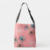 Sac Ajustable Fleurs alignées sans couture abstrait PA moderne (Dos)
