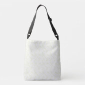 Sac Ajustable Fleurs blanches et feuillage sur fond jaune doux (Dos)