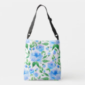 Sac Ajustable Fleurs bleu d'eau (Dos)