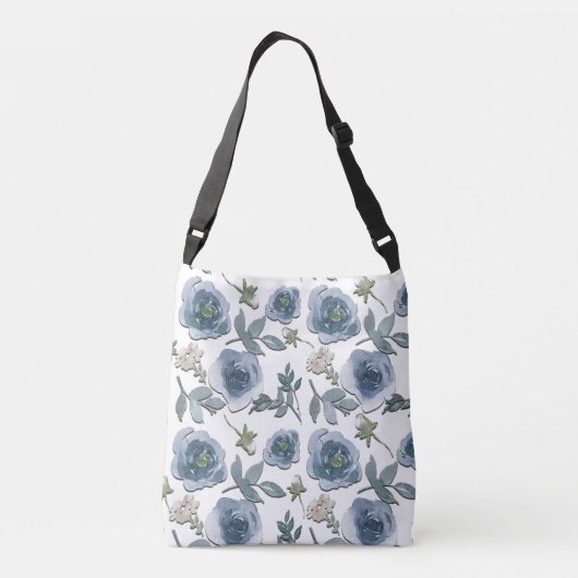 Sac Ajustable Fleurs bleues (Dos)