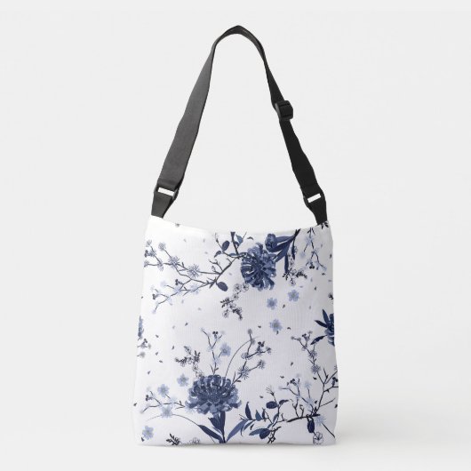 Sac Ajustable Fleurs bleues (Devant)