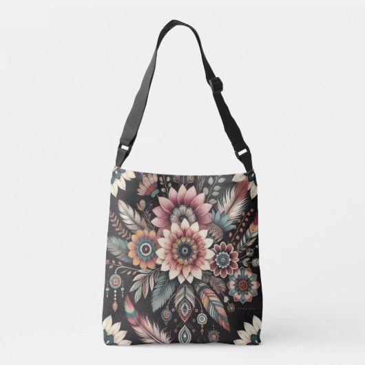 Sac Ajustable Fleurs Boho du soir (Dos)