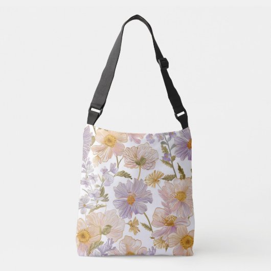 Sac Ajustable Fleurs Brodées (Devant)