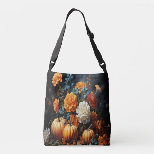 Sac Ajustable Fleurs Citrouilles d'Halloween (Dos)