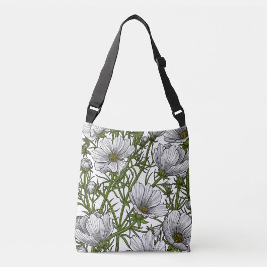 Sac Ajustable Fleurs cosmos blanches (Devant)