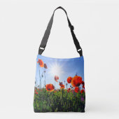 Sac Ajustable Fleurs de crapets rouges sauvages (Devant)