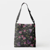 Sac Ajustable Fleurs de datura brodées : Art Botanique (Dos)