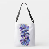 Sac Ajustable Fleurs de Delphinium Élégante Mode Chic (Dos)