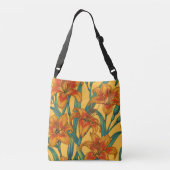 Sac Ajustable Fleurs de jour tawny, bleu et jaune (Dos)