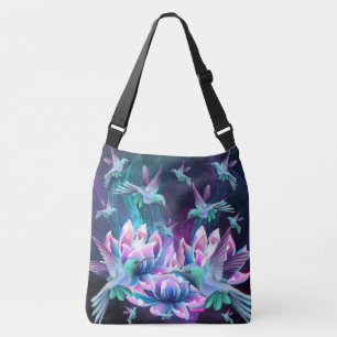 Sac Ajustable Fleurs De Lotus Et Colibris En Vol
