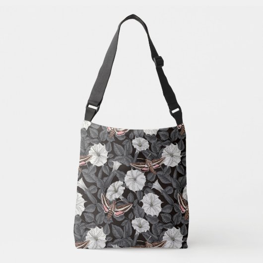 Sac Ajustable Fleurs de lune et sphinx Moths 2 (Devant)