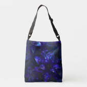 Sac Ajustable Fleurs de minuit argentées (Dos)