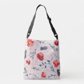 Sac Ajustable Fleurs de Noël Feuilles Motif Boho (Dos)
