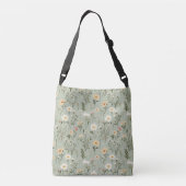 Sac Ajustable Fleurs de prairie sur vert (Dos)