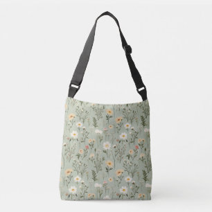 Sac Ajustable Fleurs de prairie sur vert