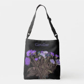 Sac Ajustable Fleurs de Printemps Boho Modernes+ Nom (Dos)