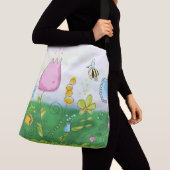 Sac Ajustable fleurs dessin d'abeille (De près)
