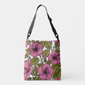 Sac Ajustable Fleurs d'hibiscus roses (Dos)
