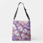 Sac Ajustable Fleurs d'orchidées mignonnes rose violet tirant (Dos)