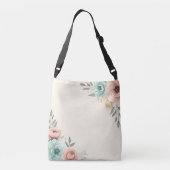 Sac Ajustable Fleurs Esquissées Aquarelle Délicate (Dos)