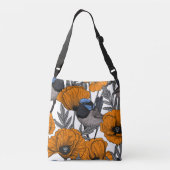 Sac Ajustable Fleurs et fleurs de pavot orangé 2 (Dos)